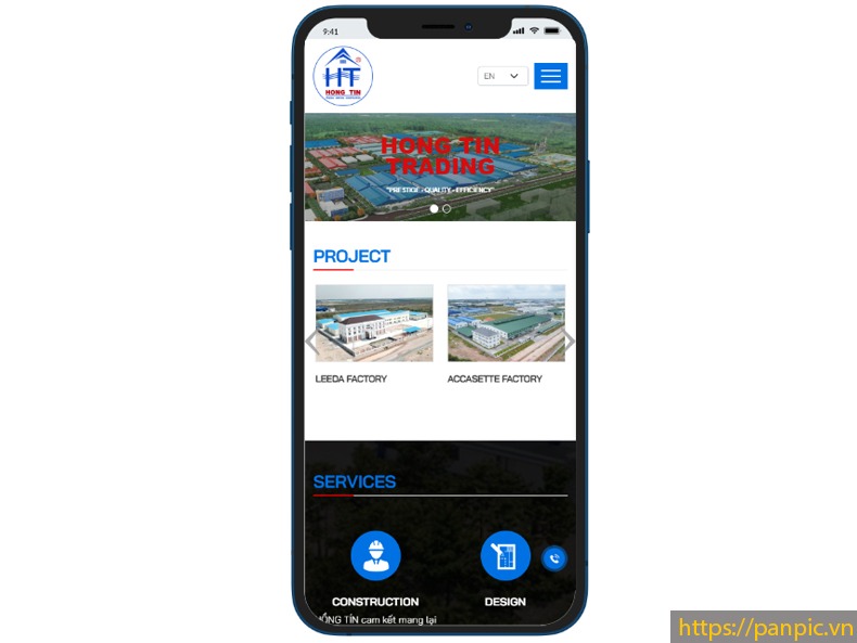 PANPIC design website construction company responsive mobile